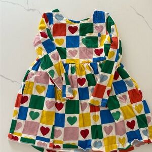 Mini Boden Multicolor Heart Dress